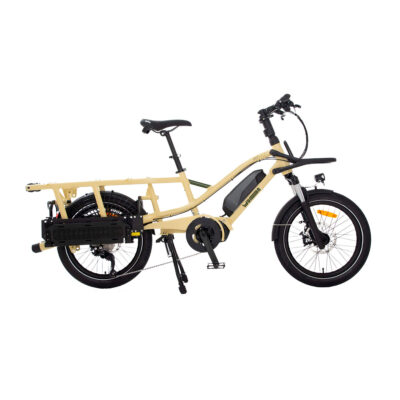 Bicicleta de carga trasera longtail niños cole
