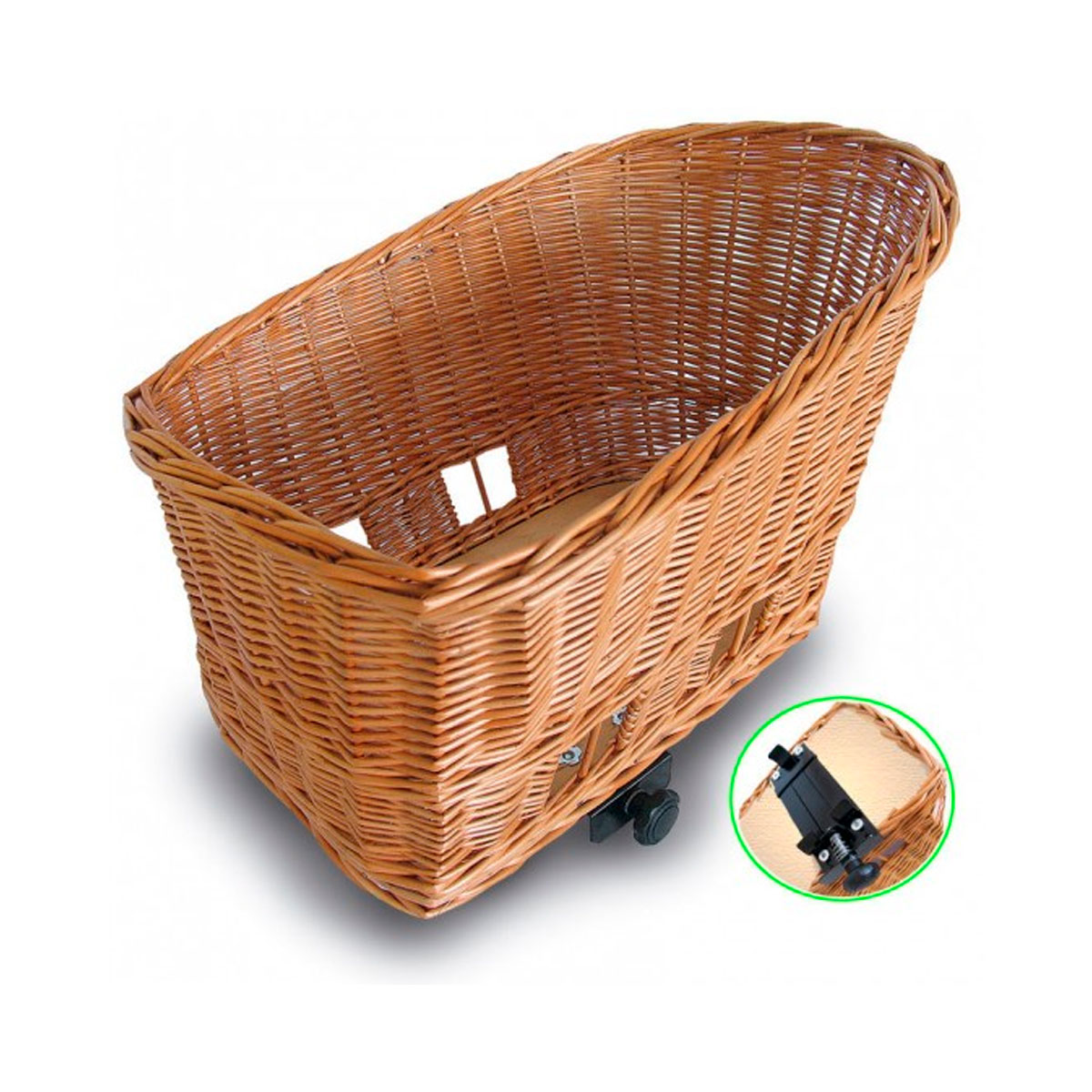 cesta bici perro mimbre