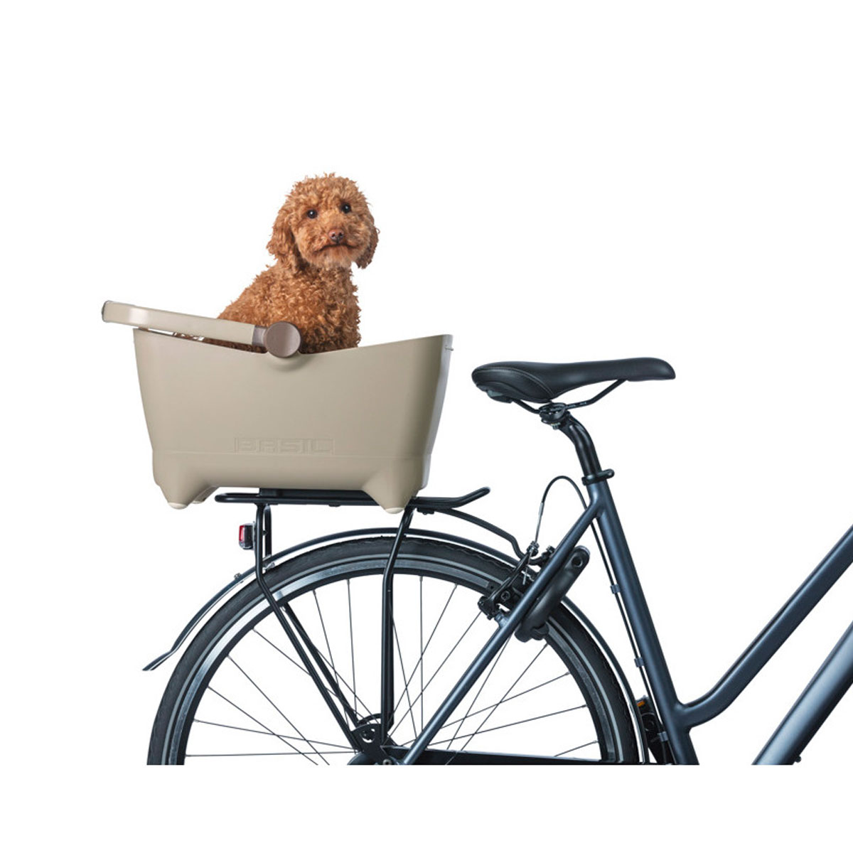 Cesta trasera BASIL para perro «BUDDY» MIK, 32L, marron - Imagen 2