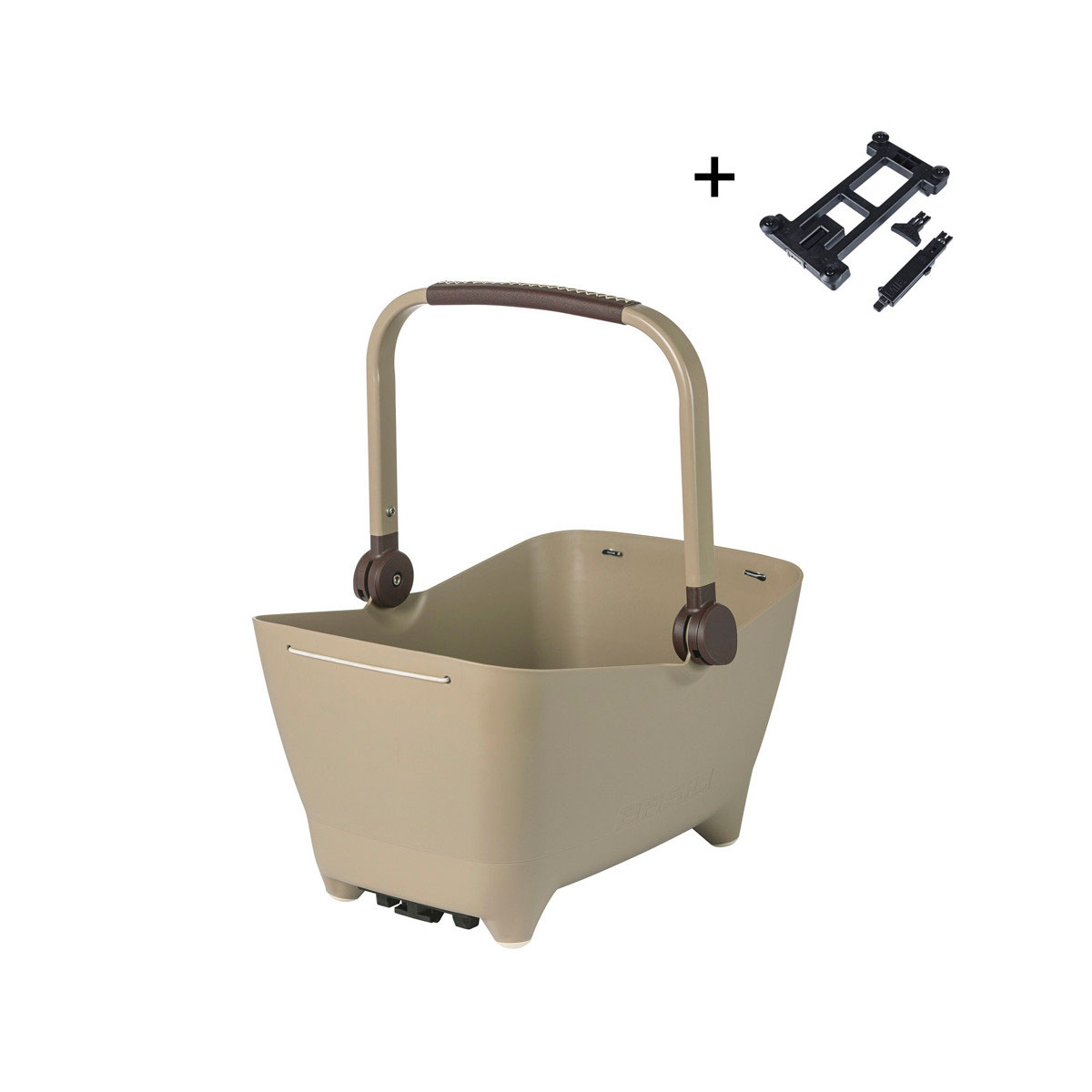 Cesta trasera BASIL para perro «BUDDY» MIK, 32L, marron