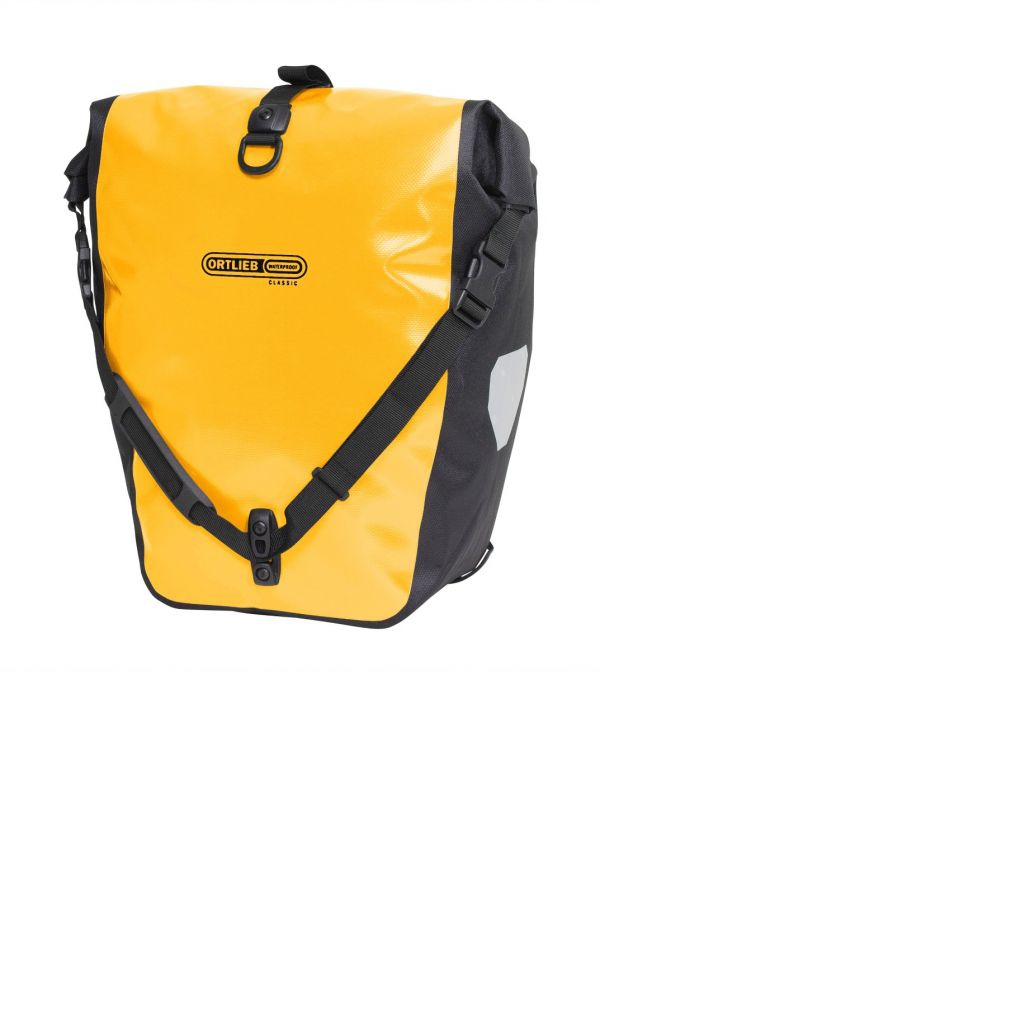 Alforjas Ortlieb Back-Roller Ql2.1 (2X)20L Par Amarillo Negro - Imagen 2